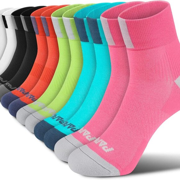 Comfortable Compression Socks for Women: 6 Pairs, Breathable & Moisture-Wicking - Picture 1 of 7